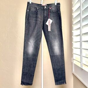 NOS: Deadstock Fiorucci Black Jeans with Tan Label Size 28